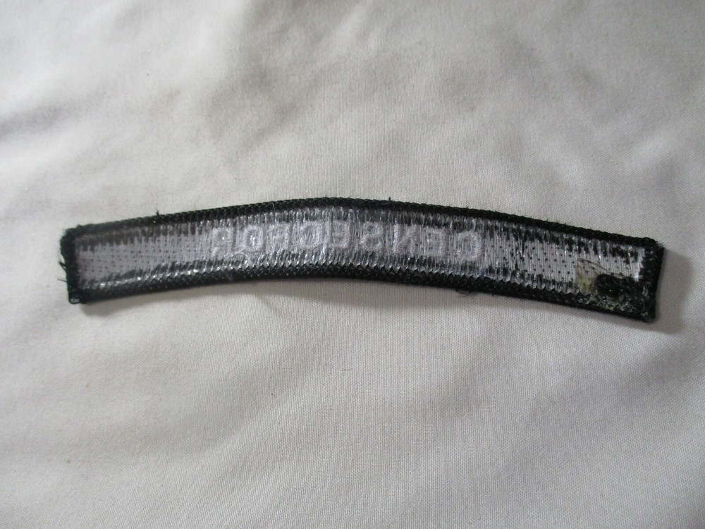 US Navy Center For Security Forces CENSECFOR UIM Rocker Tab Patch