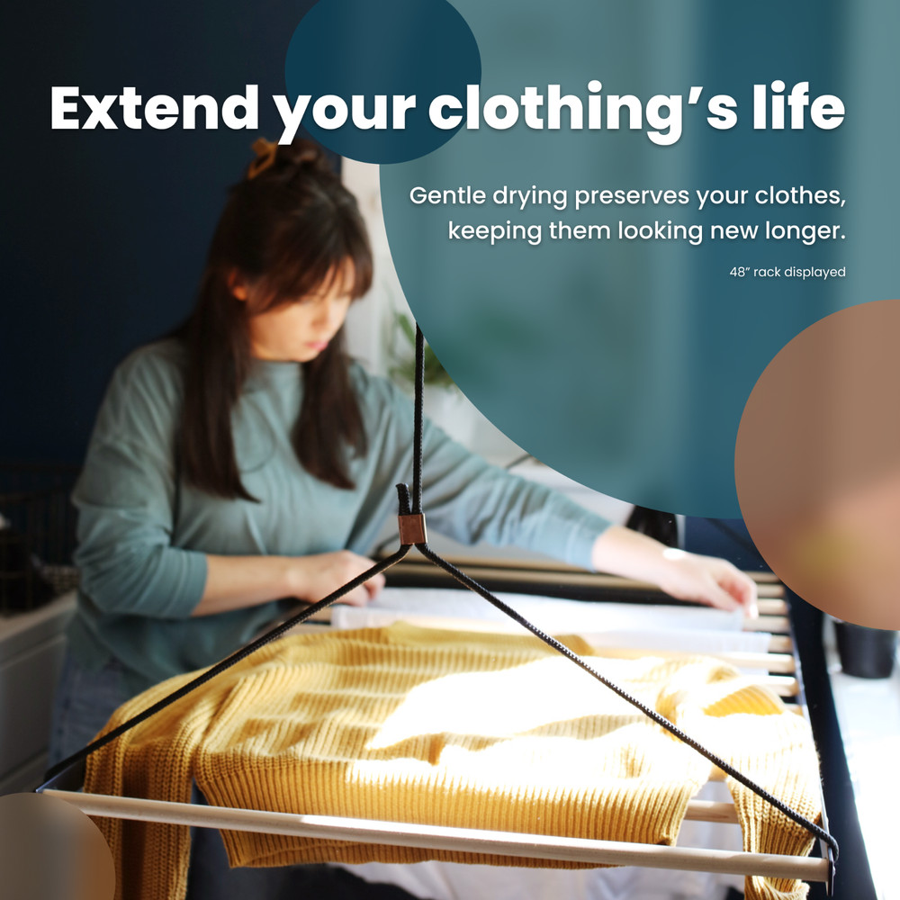 The Nice Rack ceiling-hung laundry drying rack