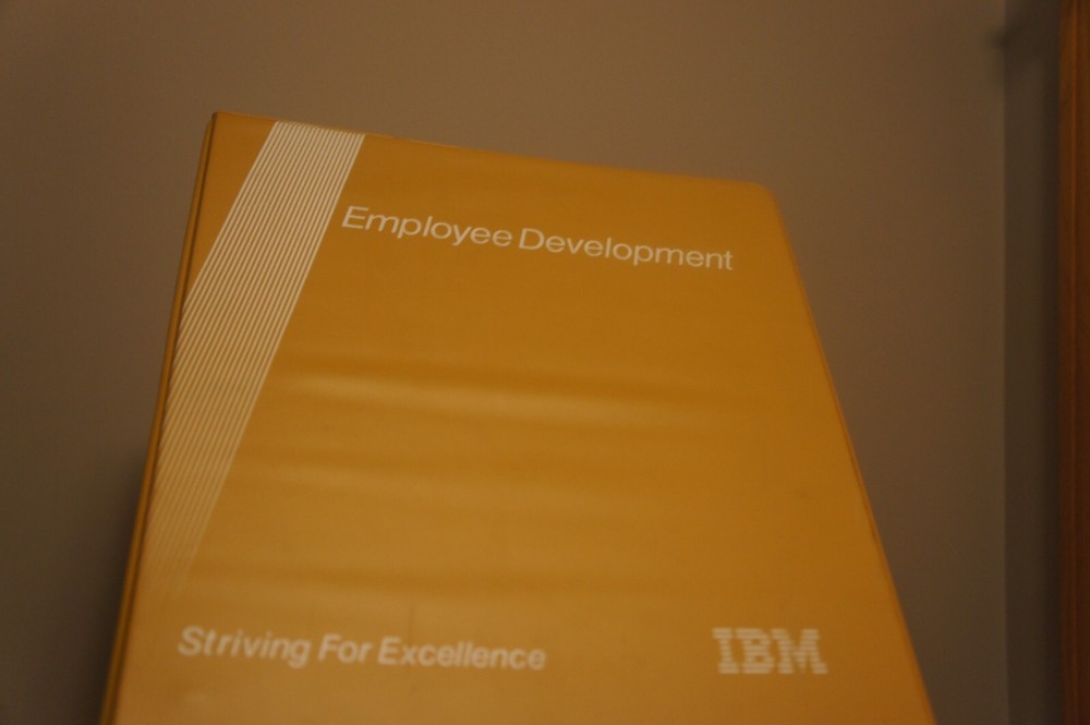 Vintage EMPTY IBM Computer 1.5" 3 Ring Binder