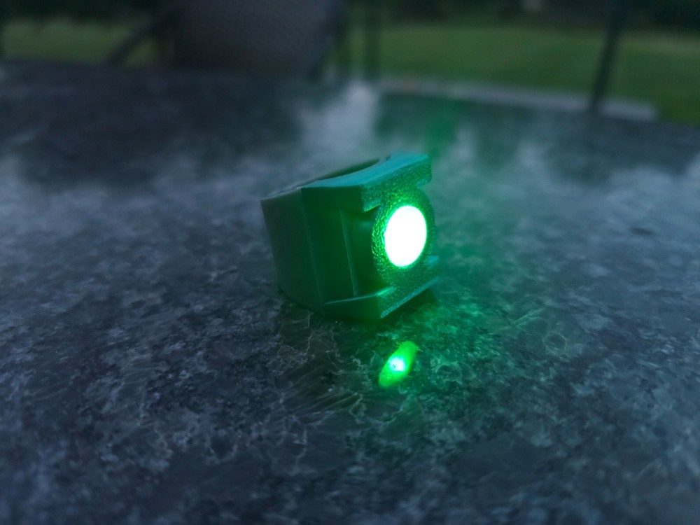 Guy Gardner THE GREEN LANTERN Ring - Replica Prop Ring - Working LED