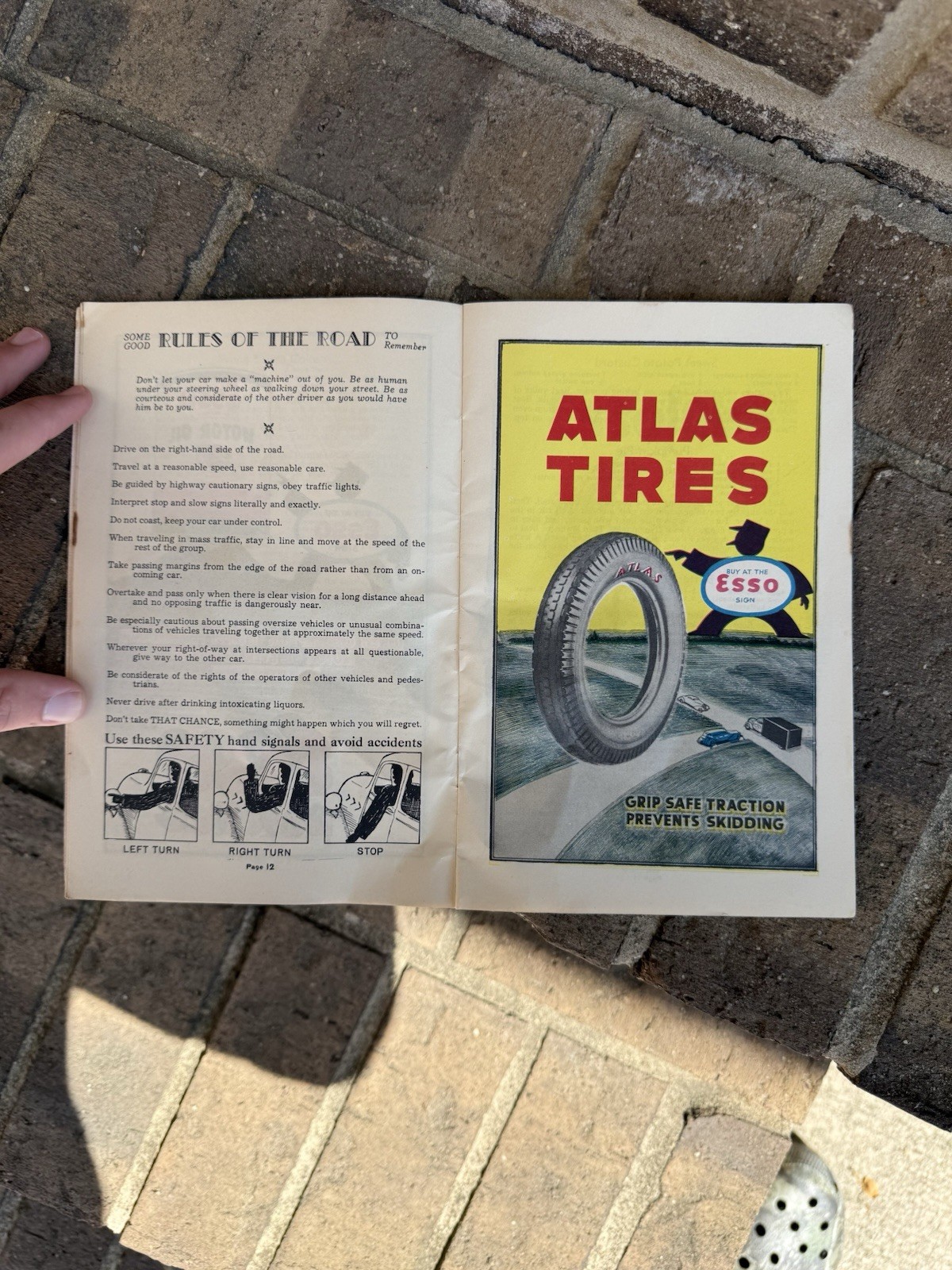 Vintage Esso Advertising Cook Book Gas And Oil 1950s Scranton Pa Advertising Gas