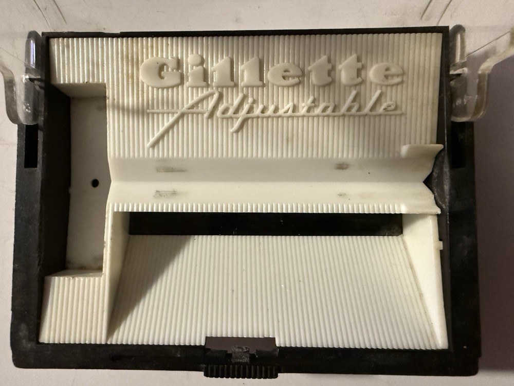 Vintage Gillette Adjustable Hard Plastic Case Only The Case