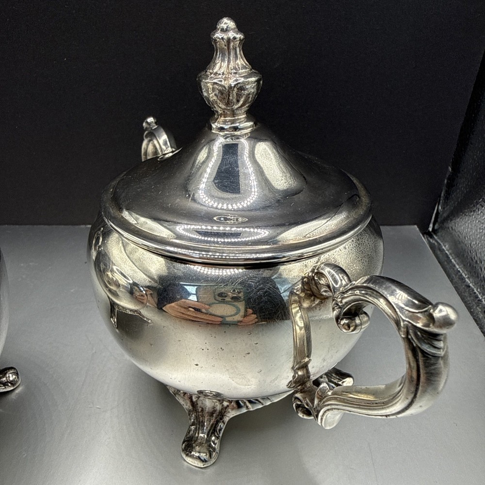 Silverplate Cream And Sugar Set