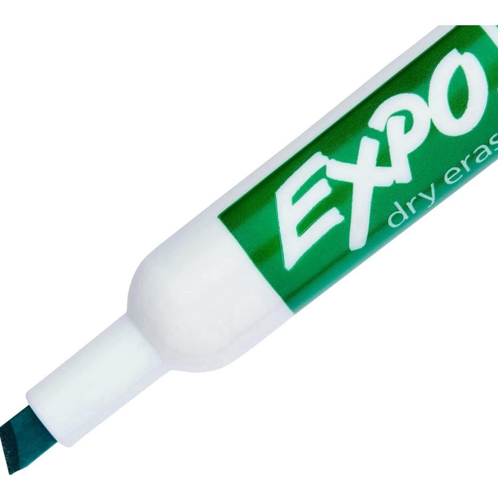 Expo Dry Erase Markers Low Odor Chisel Tip, Green, Chisel Tip, 12-Count