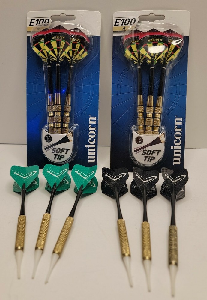 Unicorn E100 Soft Tip Darts, Halex Soft Tip Darts Lot.