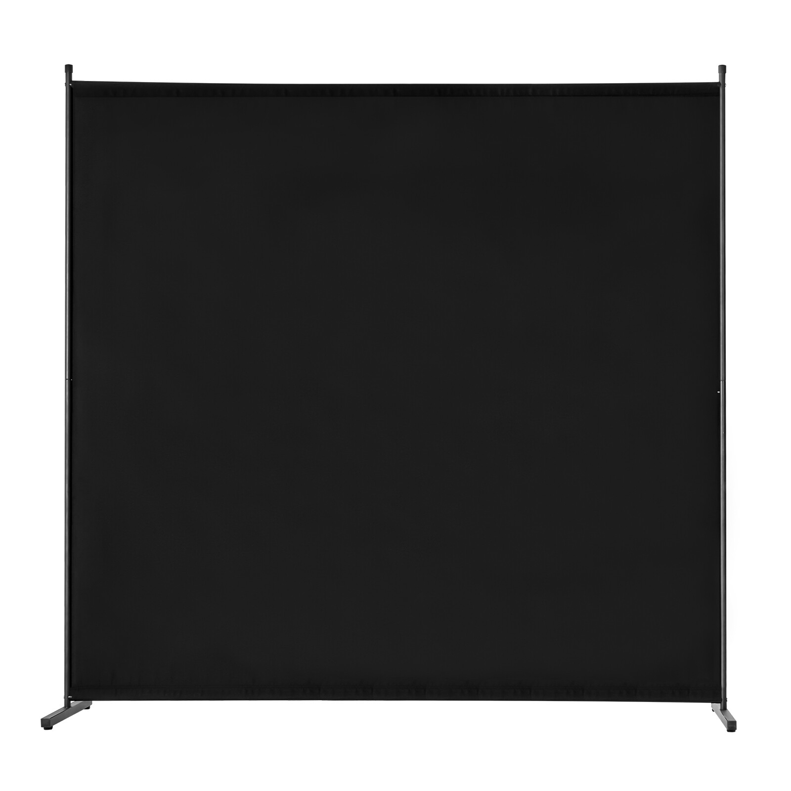 6FT Room Divider Single Panel Fabric Room Screen for Office Bedroom Black