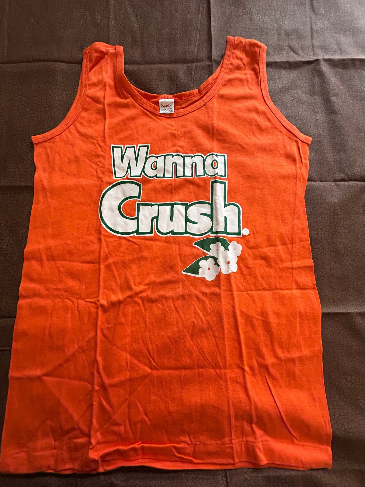 Vintage Tank Top "Orange Crush" Size M(38-40).