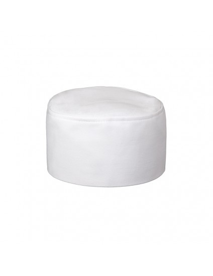 White Chef Hat One Size Fit Most Elastic Back Kitchen Cap