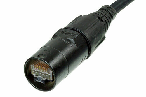 20'FT PRO CAT5'E CMX FTP Shielded w/Neutrik Ethercon RJ45 Digital Audio Cable