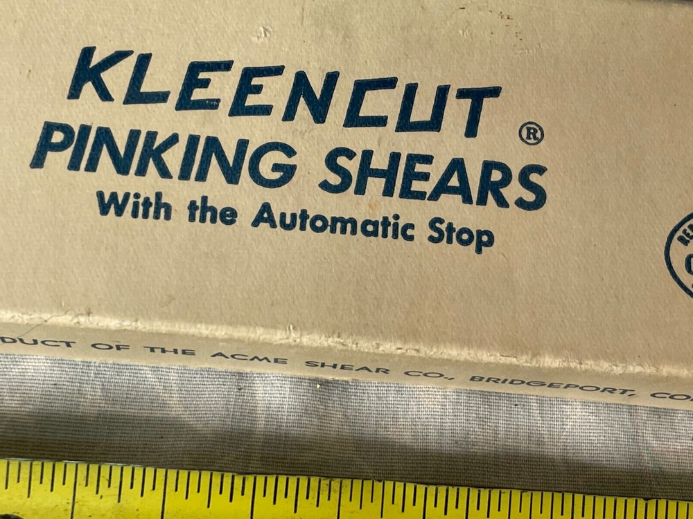Kleencut Pinking Shears 389 Automatic Stop In Box