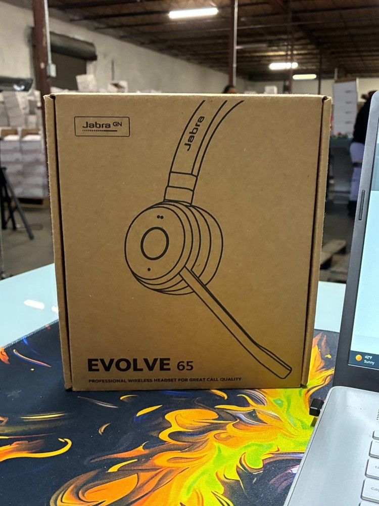 Jabra Evolve 65 TE (Third Edition) Wireless Single-Ear Headphones Black