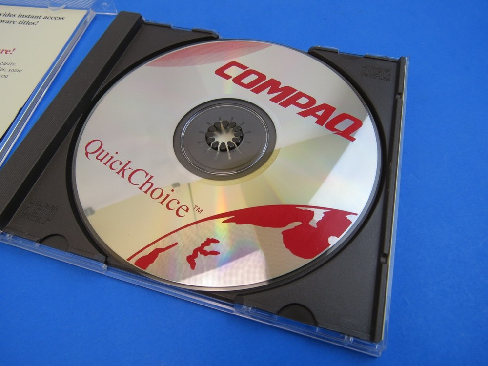 Compaq QuickChoice Vintage Computer Software CD