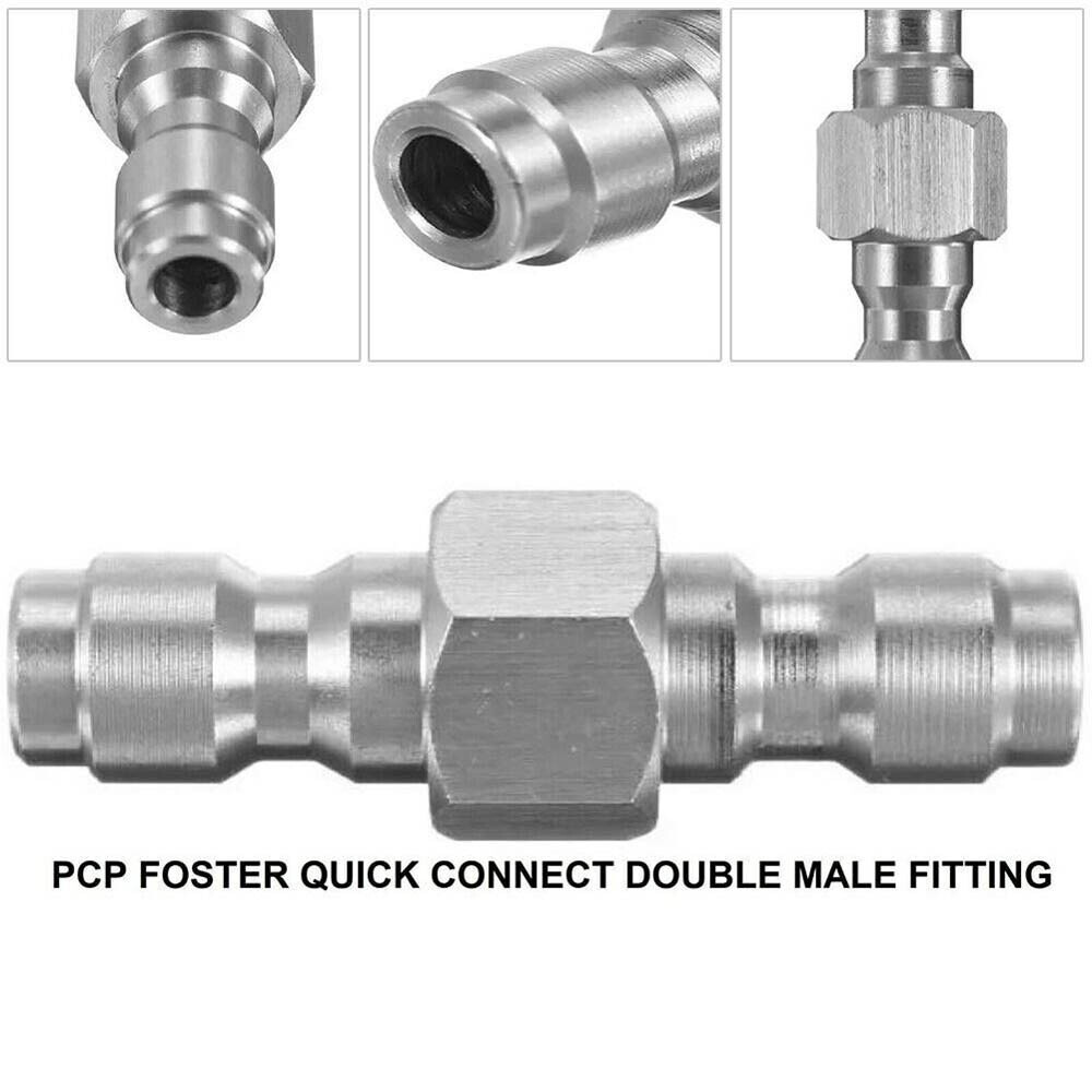 2Pc Double Male Quick Connect Adapter 8mm Dual Male for 8MM Female Convertor USA
