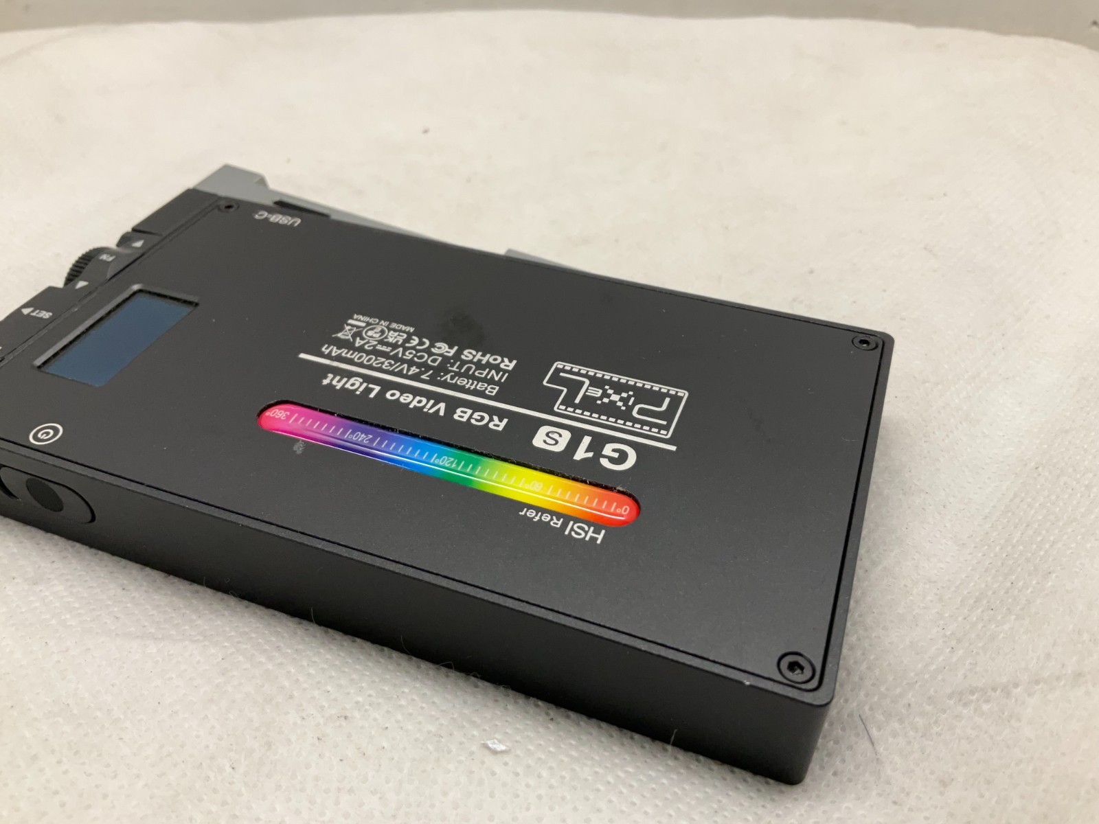 Pixel G1s RGB Video Light, Built-in 12W Rechargeable Battery LED Camera Light