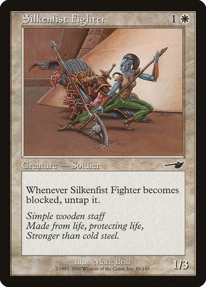 Silkenfist Fighter Nemesis 19 MTG MP