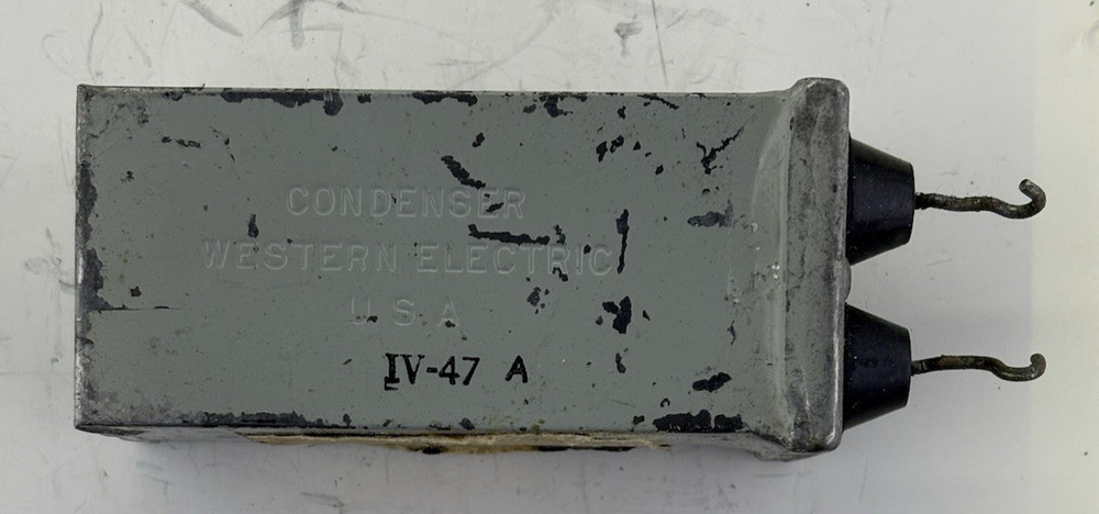 Western Electric 2 µF Condenser Capacitor D96859 – IV-47 Date Code – Tested,