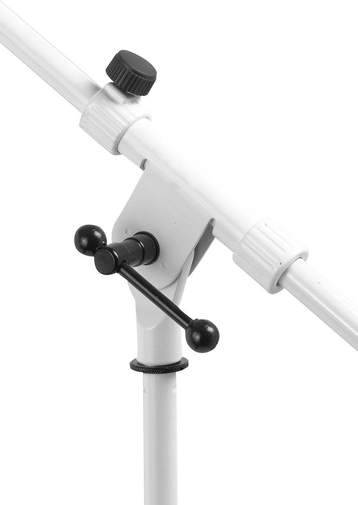 MS7801W Telescoping Microphone Boom Stand, White