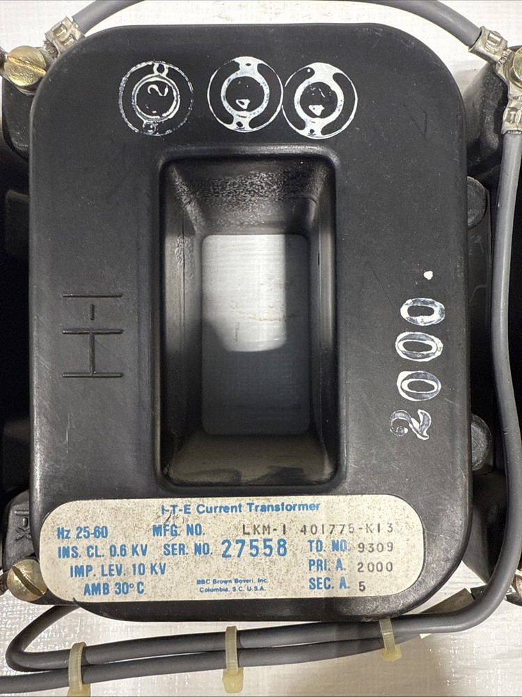 USED ITE LKM-1 401775-K13 Current Transformer. Untested