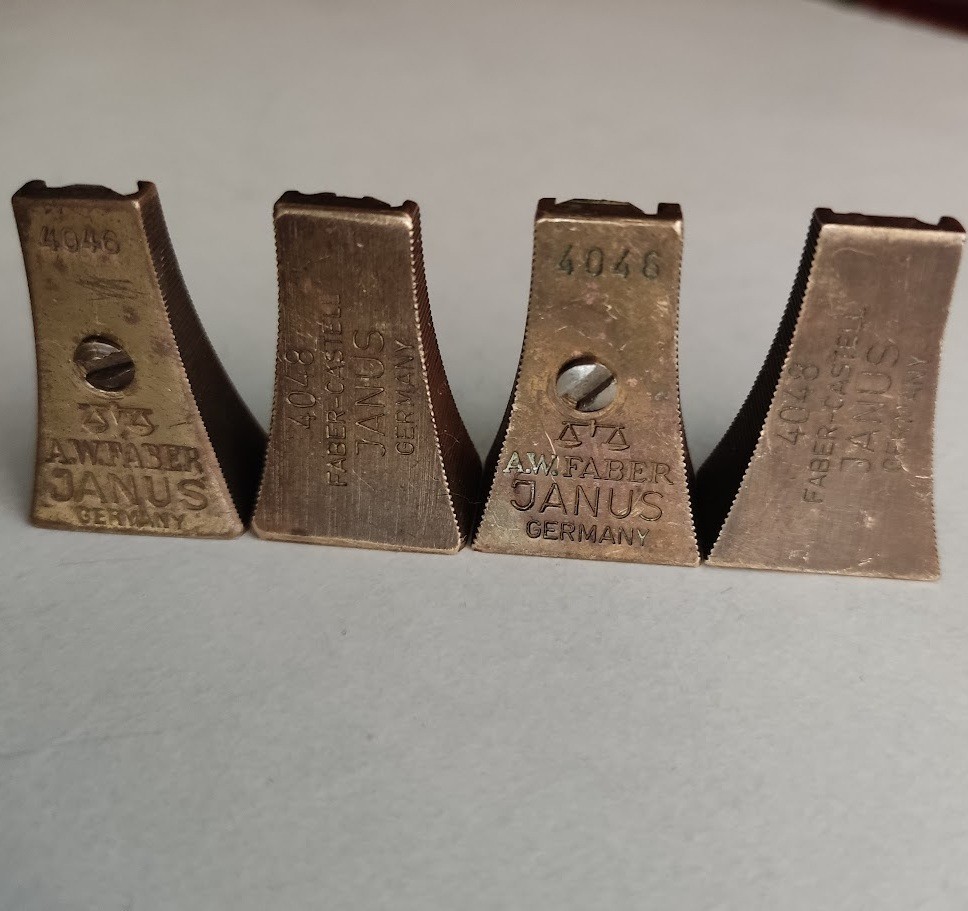 Lot of 4 Vintage German Pencil Sharpener A. W. Faber-Castell Janus Germany