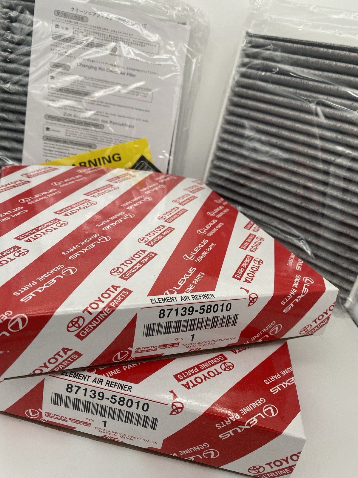 Lexus Genuine OEM Charcoal Carbon Cabin Air Filter 87139-58010