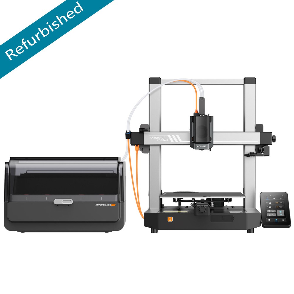 【Refurbished 70%】ANYCUBIC Kobra 3 Combo Multicolor FDM 3D Printer Max 600mm/s
