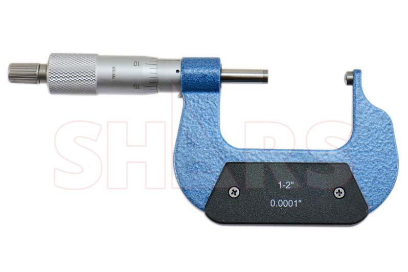 1-2" PRECISION BALL MICROMETER .0001 CARBIDE THICKNESS !}