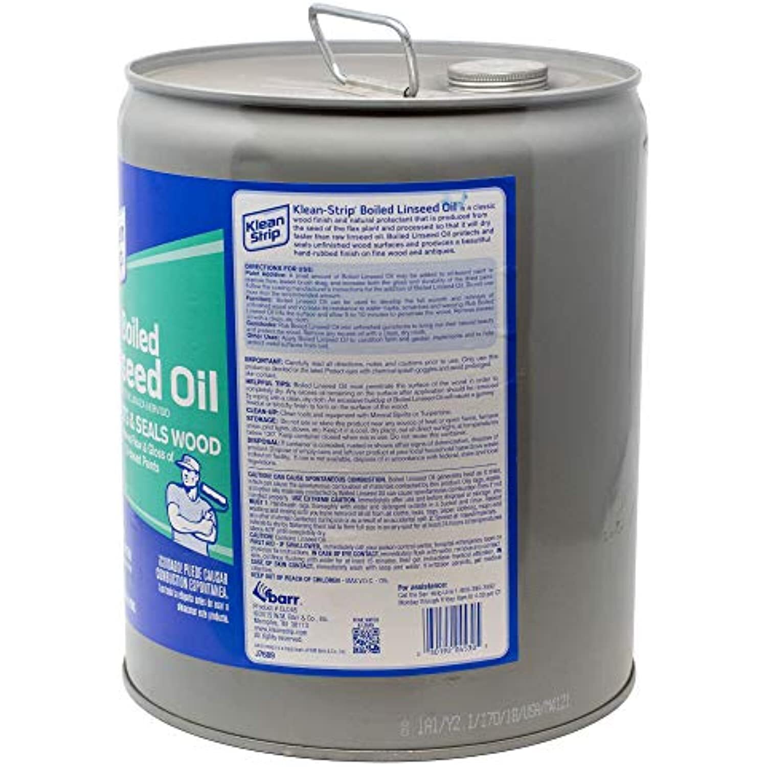 Klean-Strip Green CLO45 Boiled Linseed Oil, 5-Gallon