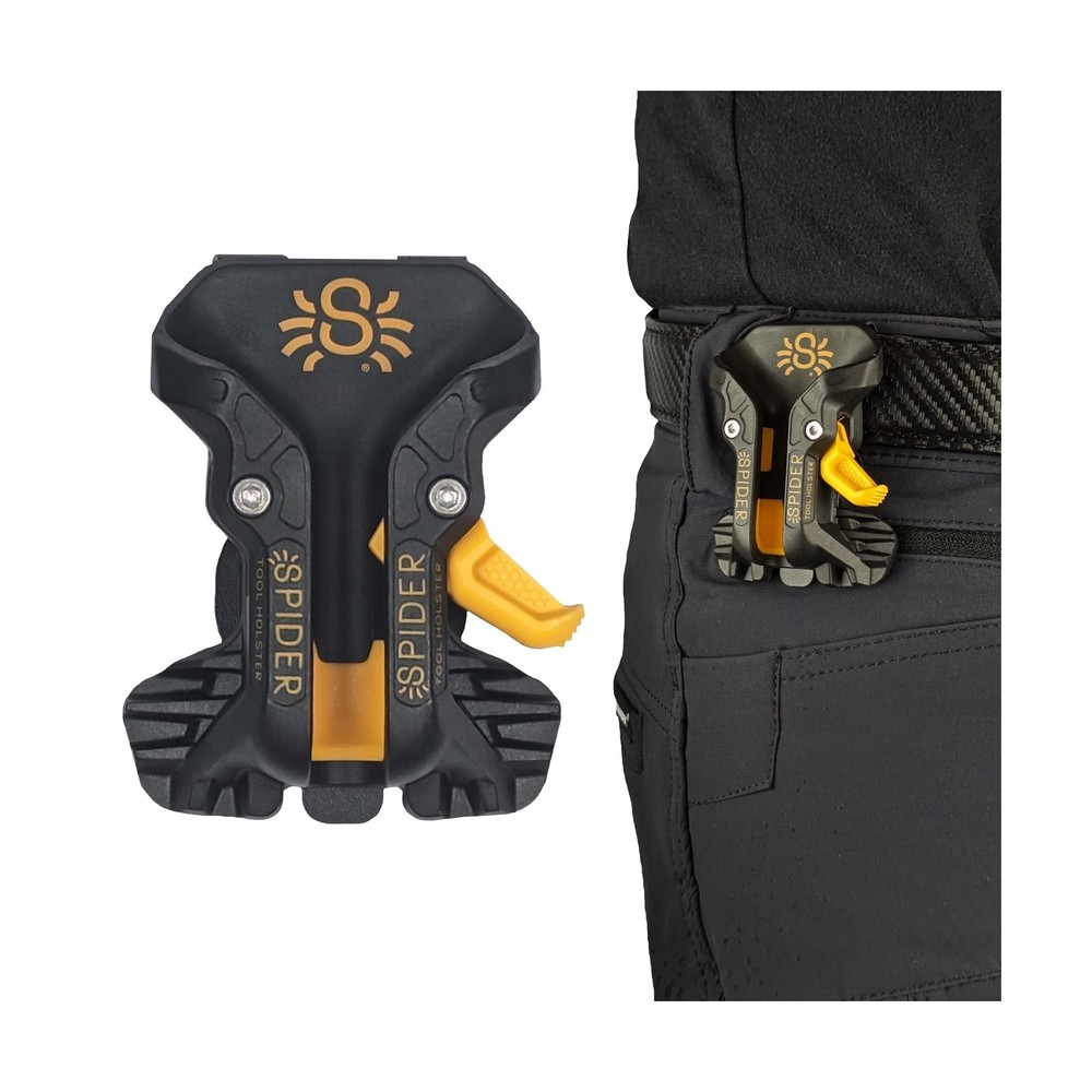 Spider Pro Tool Holster - Upgraded, Self Locking, Quick Draw Universal Tool H...