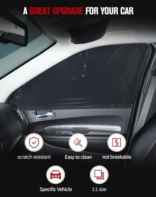 Front Window Screen Cover Side Window Mesh Sun Shade Compatible Front window