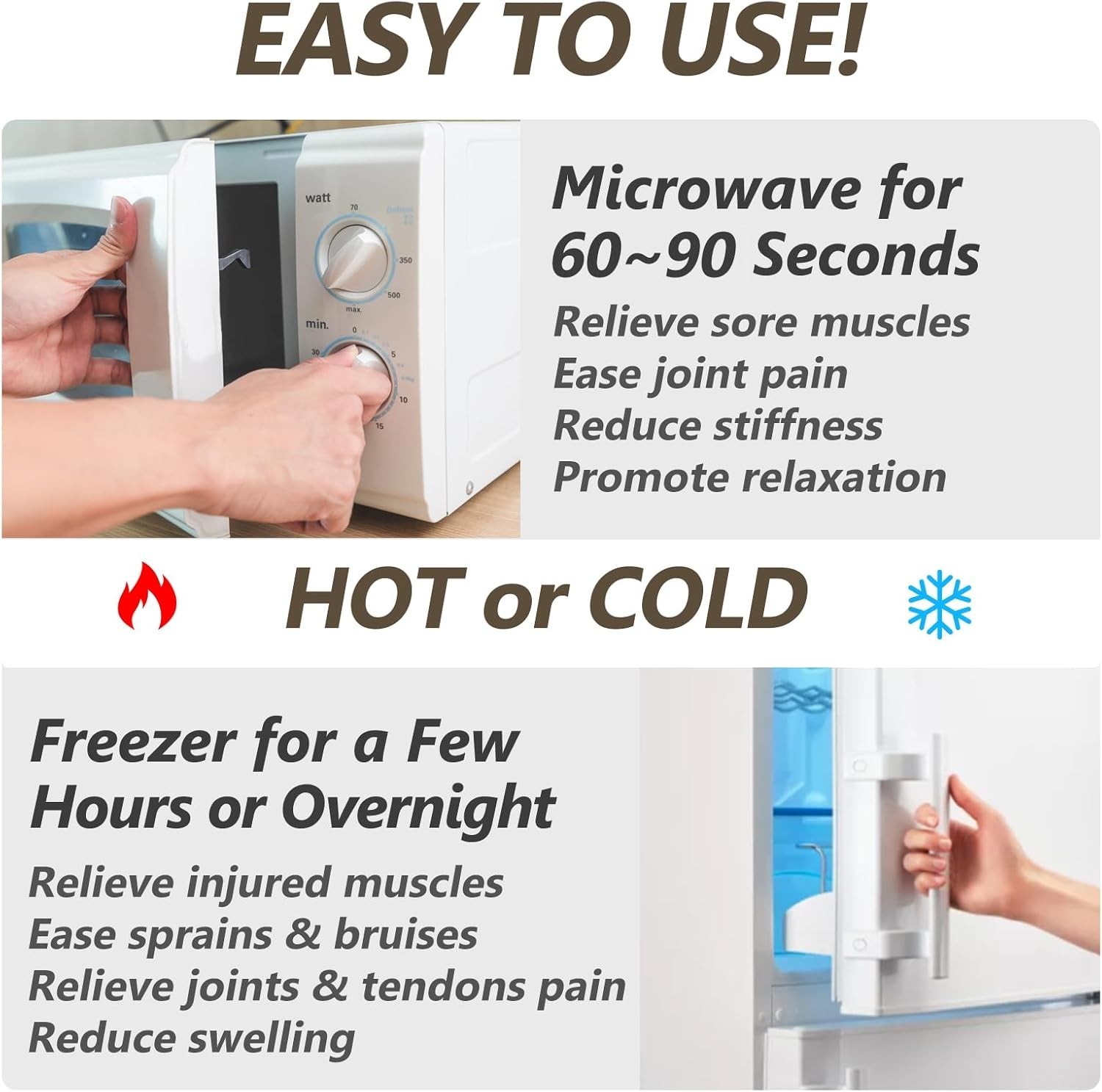 Microwave Heating Pad 6X12 Microwavable Heat Pad Pain Relief Reusable Bean Bag