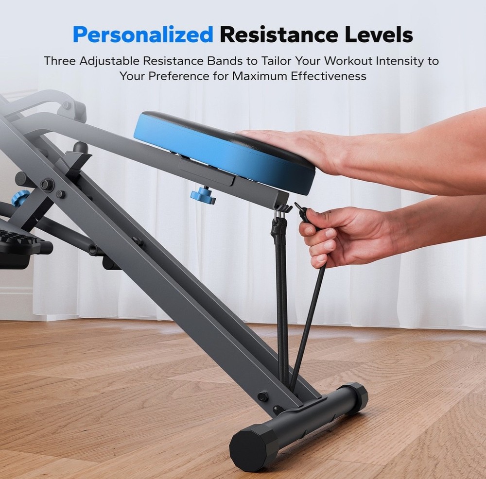 MERACH Squat Machine Adjustable Resistance Glutes Workout Foldable Easy Setup