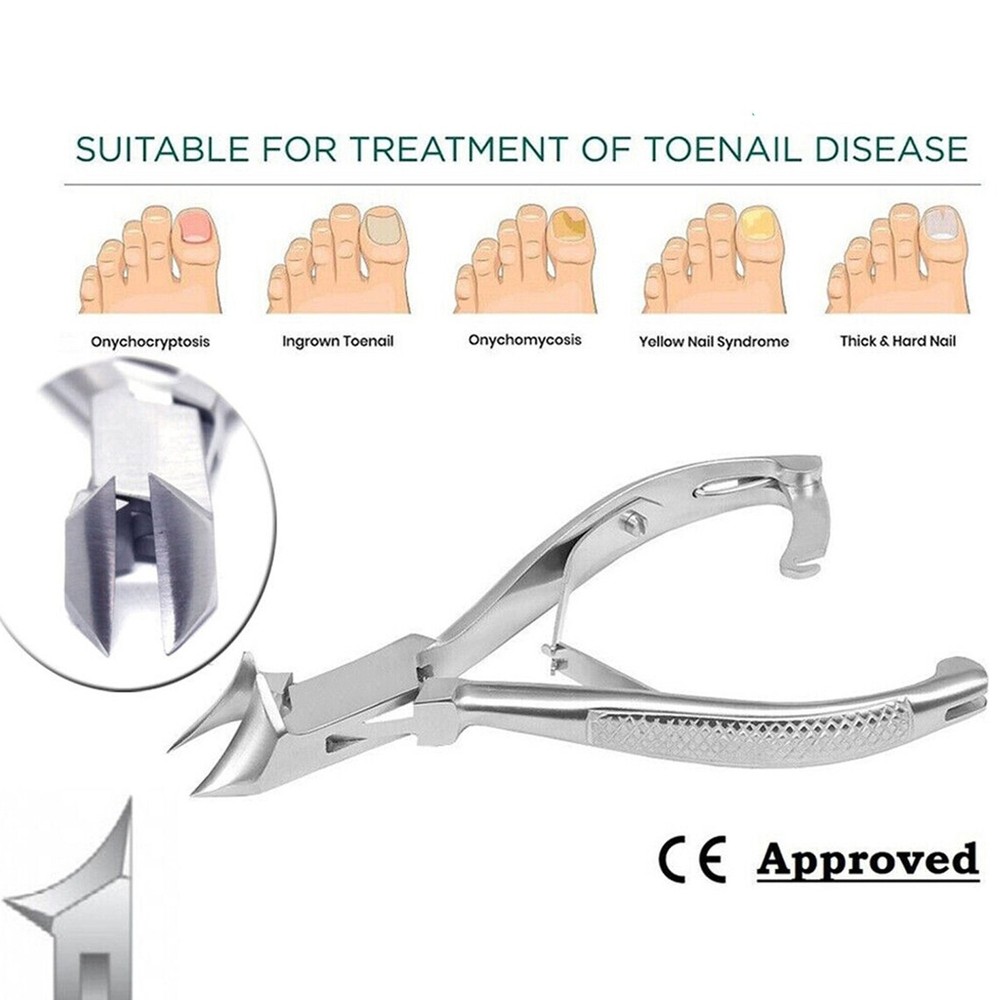 Chiropody Moon Shape Heavy Duty Thick Toe Nail Cutter Iris Angular Scissor CE