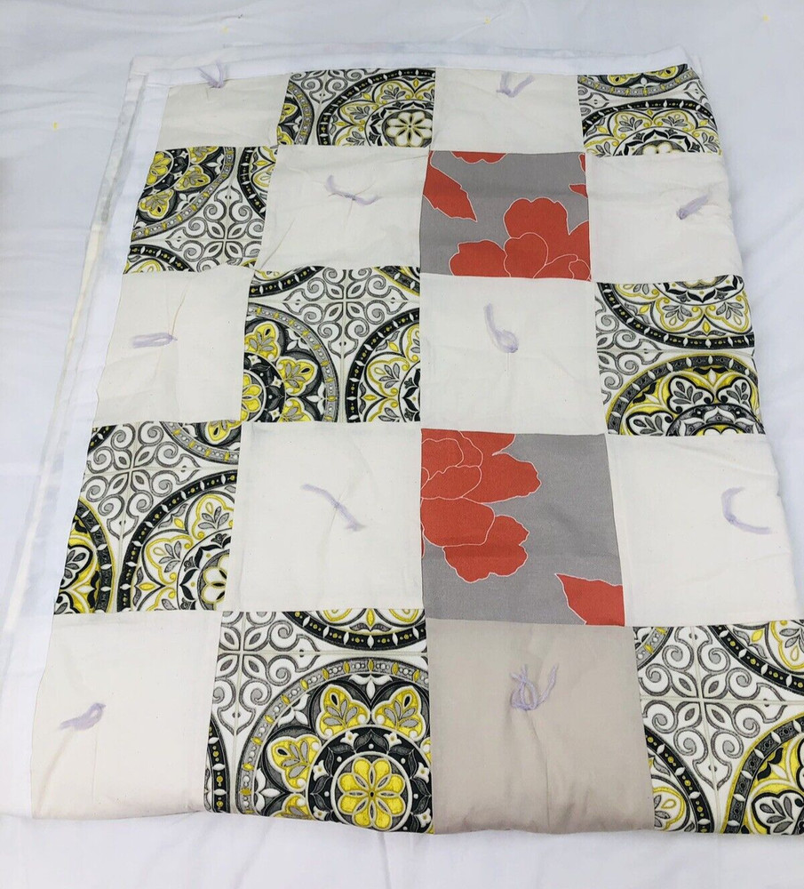 Handcrafted Quilt Flannel Patchwork 69" X 55"