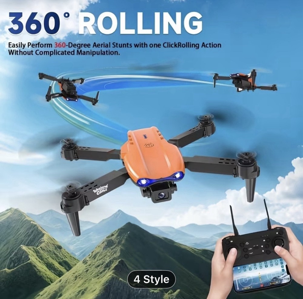 Dual Camera RC Quadcopter Drone with Optical Flow Positioning, App Control