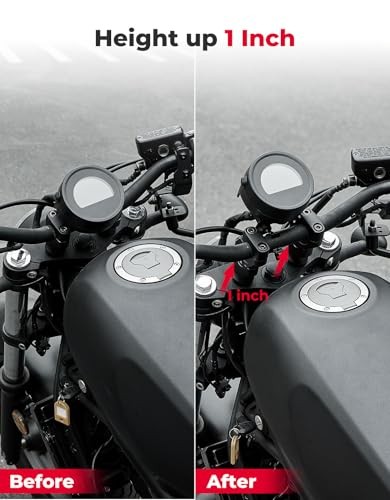 Motorcycle Handlebar Risers with Dashboard Bracket Compatible with Rebel CMX