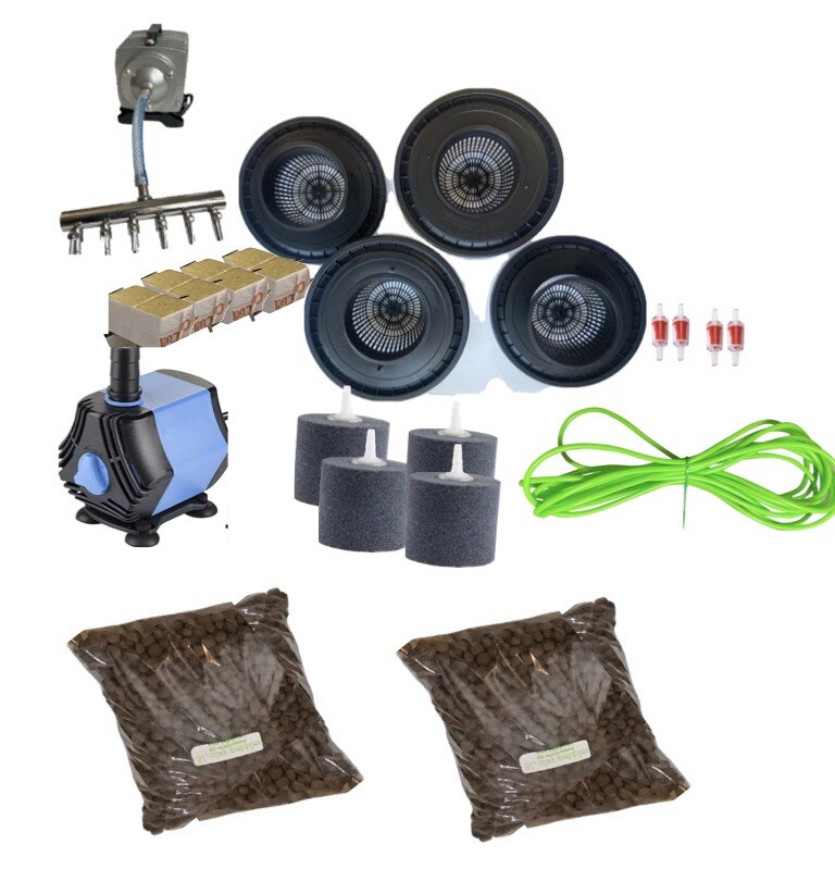 RDWC System. Versatile Hydroponics, LTD. For Compact Grow Area. Set Up In Mins.