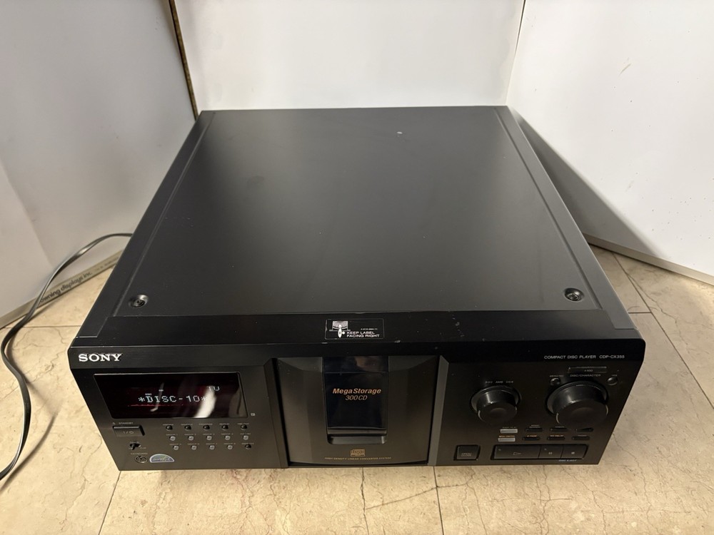 Sony CDP-CX355 Mega Storage 300CD Changer, Optical Cable* Mega Jukebox.*