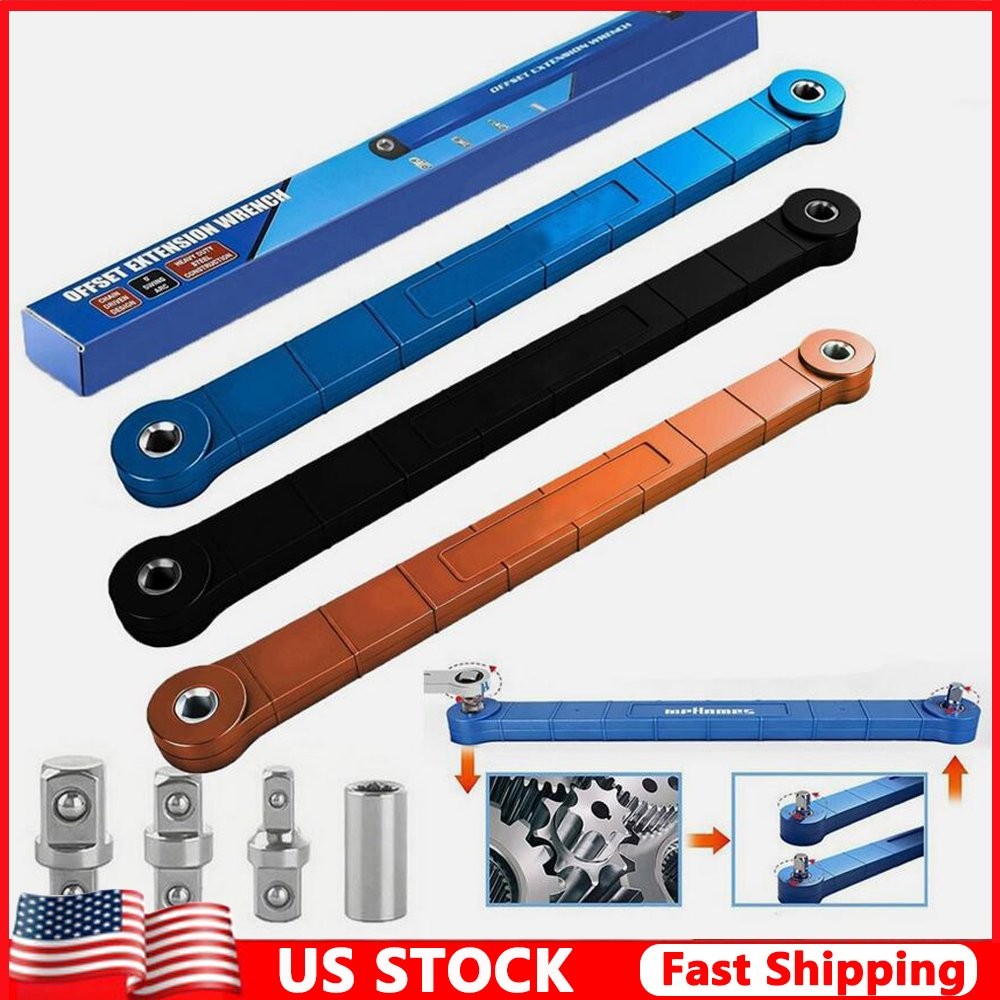 Offset Extension Wrench Set, Impact Ready Socket Extender Tool KU