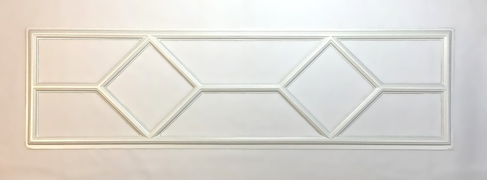 2 Amarr Waterford Replacement Inserts for Long Panel Amarr Garage Door White
