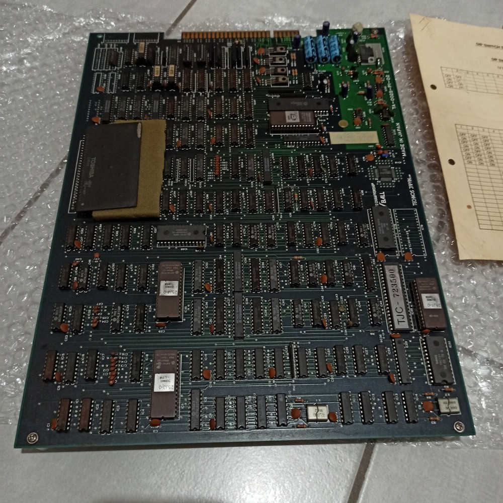 Technos PCB Jamma V-ball. Only video, no audio