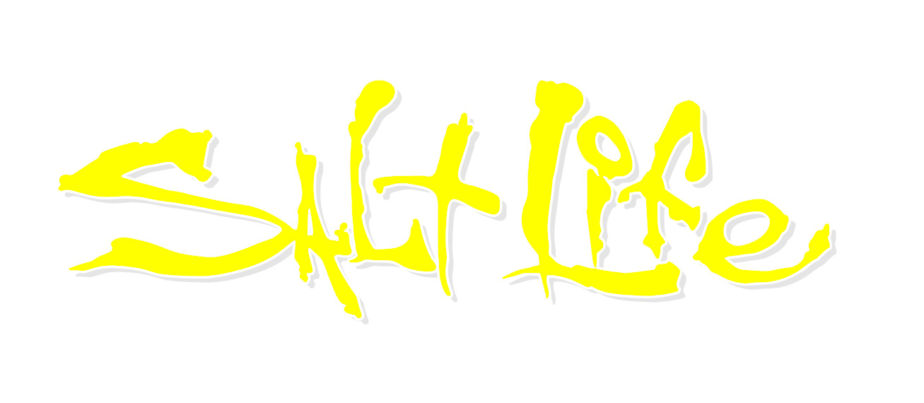 Salt Life Signature - CHOOSE Size & Color - Vinyl Decal Sticker - FREE S/H