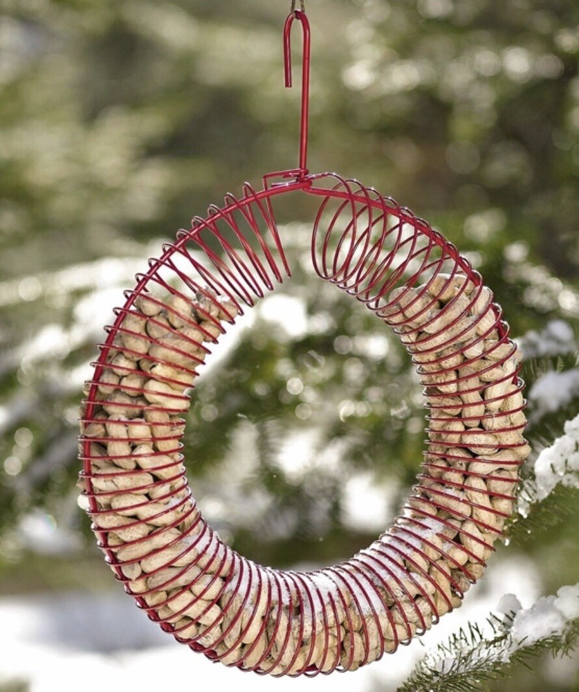 Peach Wreath Feeder Black Model PCH#781K