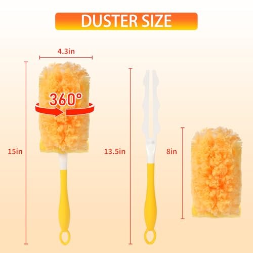 30 Count Larger Size Duster Refills for Swiffer Dusters 30 Refills + 1 Handle