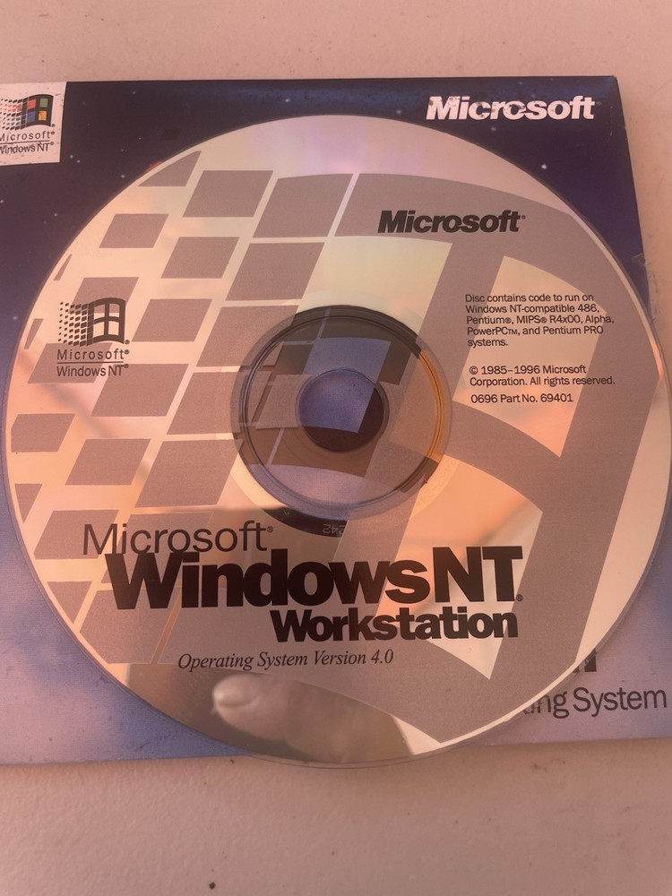 Microsoft Windows Workstation Operating System Ver 4