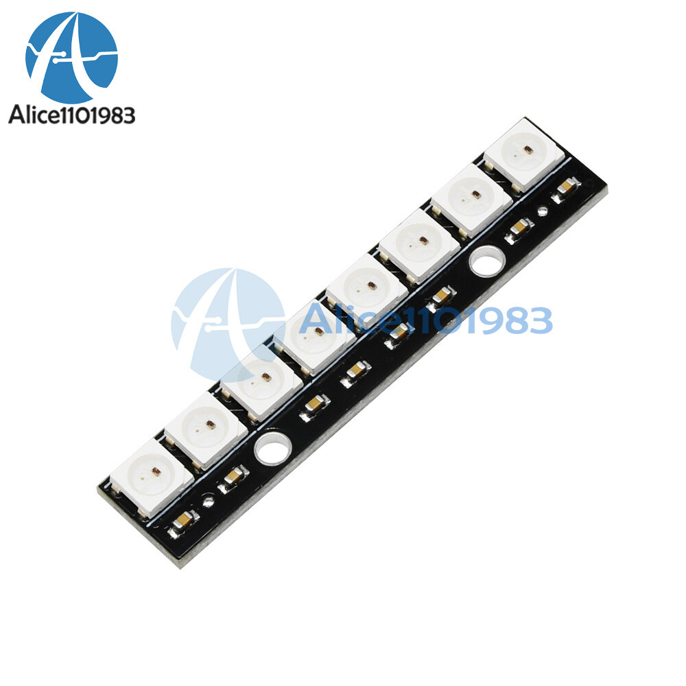 8-bit WS2812 5050 RGB LED Built-in Full-color Driver Development Board Light