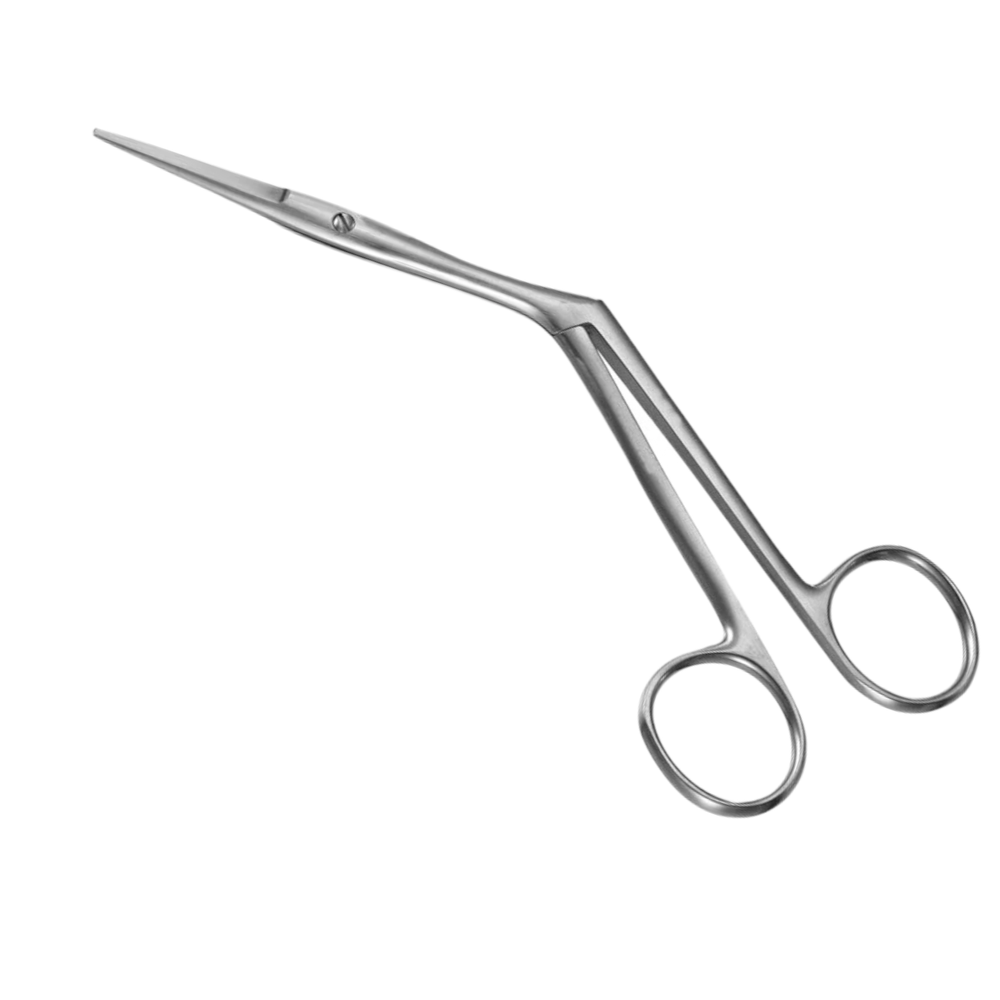 Heymann Scissors, 6.75", Angled, Rounded Blades, Premium German Stainless