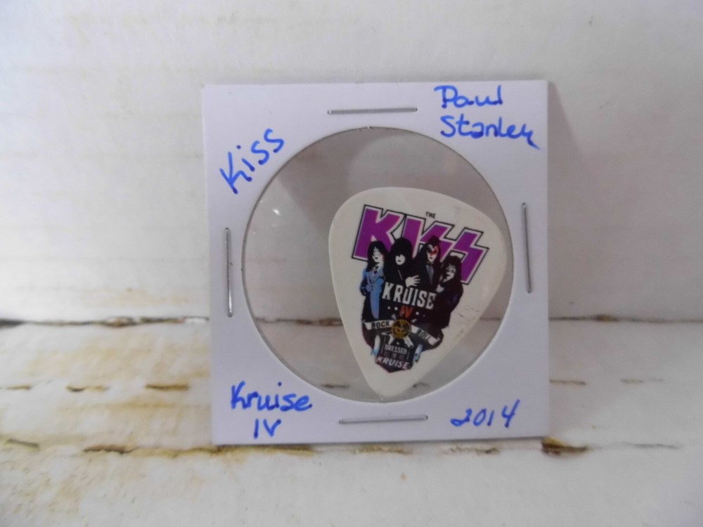 KISS KRUISE IV "PAUL STANLEY" 2014 GUITAR PICK~READ DESCRIPTION #16~3