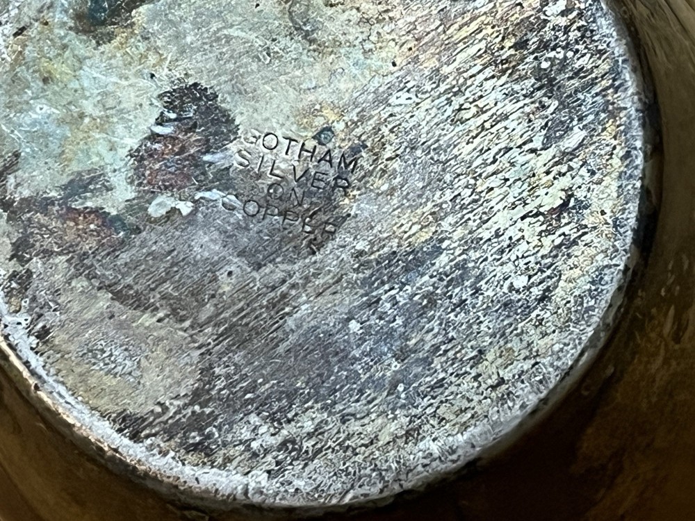 Gotham Silver on Copper Sugar (No Lid) & Creamer Set