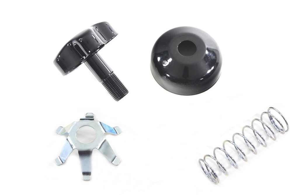 FL Fork Steering Damper Knob Kit Black for Harley-Davidson
