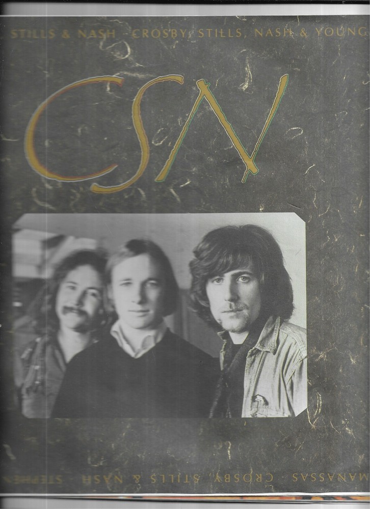 CROSBY STILLS NASH "CSN" 1991 LP INSERT BOOKLET